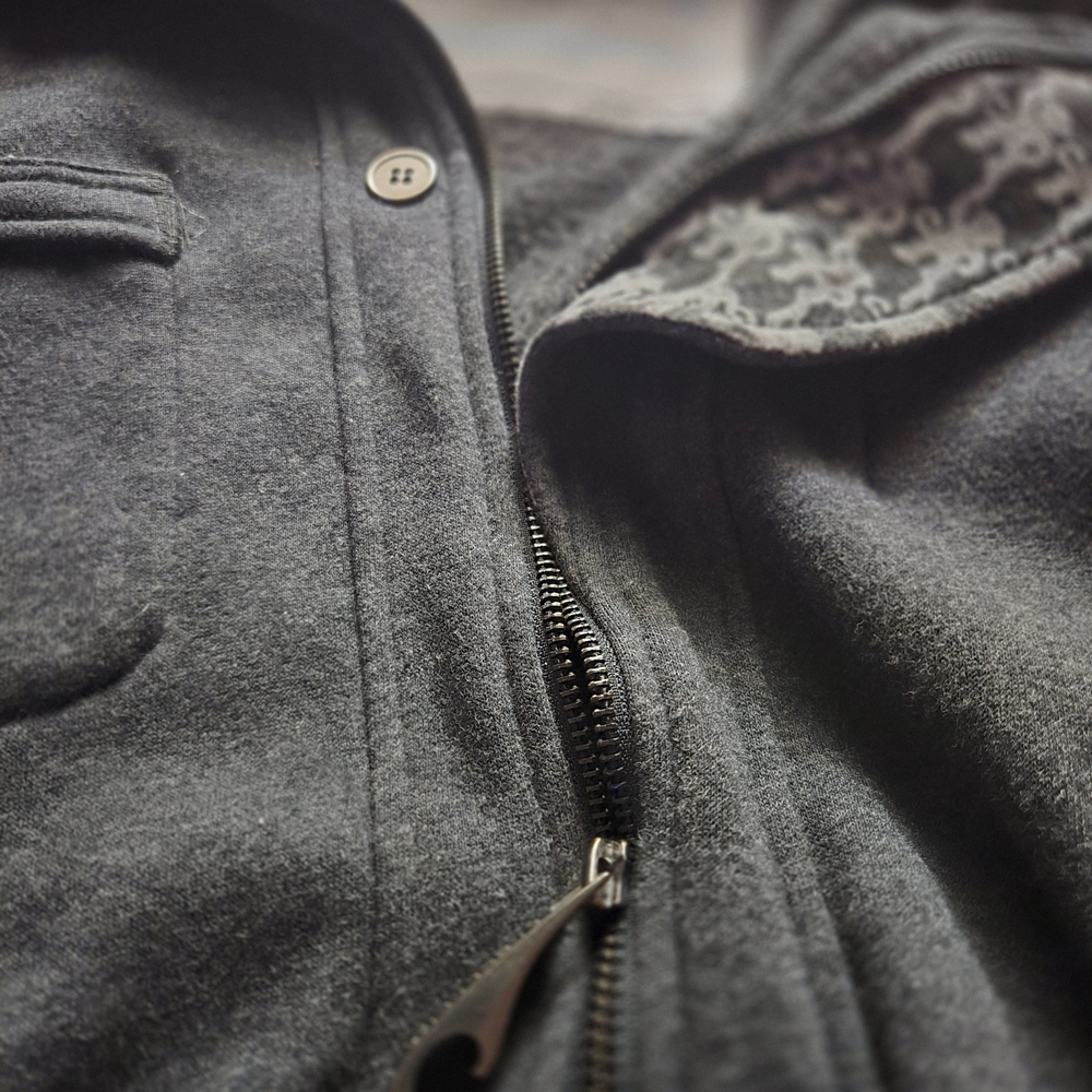 The Drinking Jacket Mens L W20 L26 With Tumb Holes And Bottle Opener Zipper - Picture 4 of 6